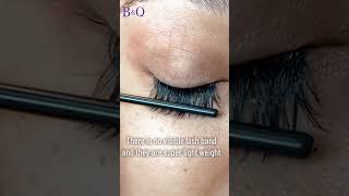 How I apply lash glue and have no stickiness|B&Q Lashes| #diylashextensions