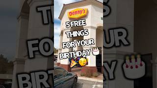 5 FREE THINGS ON YOUR BIRTHDAY #birthday #free #birthdayshorts #fypシ #vegaslocals #freethings