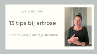 13 tips bij artrose - zo heb je minder klachten! - Fysio advies