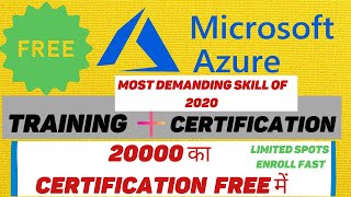 Free Microsoft Certification With Training | Learn Cloud ( Microsoft Azure) For Free