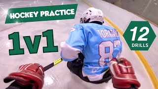 [1v1] Hockey Practice - 12 Drills for Forward Players [GoPro]