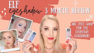 Elf Eyeshadow Quads 3 Month Review & Demo | Rosewater, Berry Bad, Açai You