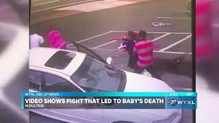 Video:Baby dies after falling from mother's arms during fight