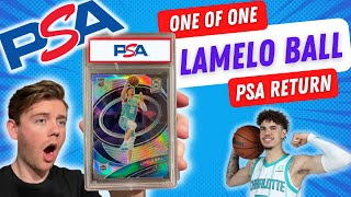 LaMelo Ball 1 of 1 Spectra Nebula PSA Return Grade Reveal!