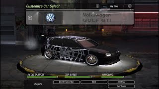 NFS Underground 2 | Volkswagen Golf GTI Customization | NFSU2