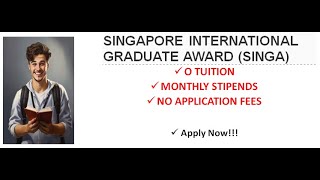 SCHOLARSHIP FOR INTERNATIONAL STUDENTS | STUDY FOR FREE IN SINGARPORE