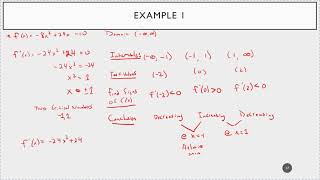 First Derivative Test