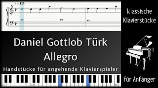 Daniel Gottlob Türk - Allegro aus "Handstücke für angehende Klavierspieler"