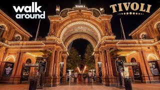 Walk around Tivoli Gardens after dark | Copenhagen