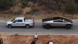 Tesla Cybertruck "Apples-to-Apples" Tug Of War With Ford F-150