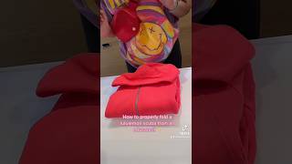 How to fold a lululemon scuba from an educator! 🥰💖 #lululemon #lulu #scuba #howto #scubahoodie