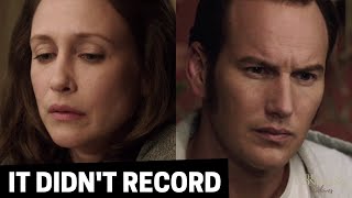 "Carolyn's voice didn't record" | The Conjuring - Vera Farmiga & Patrick Wilson