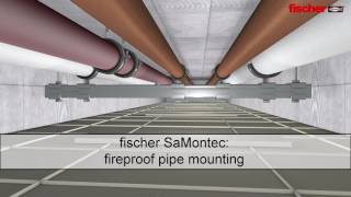 fischer - fireproof pipe mounting