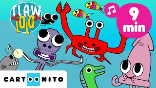 10 minutos de festa animada para crianças 🎵  | Clawlolo 🦀 | Cartoonito