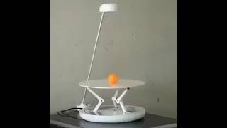 This system designed and built by Johan Link holds a ball in balance