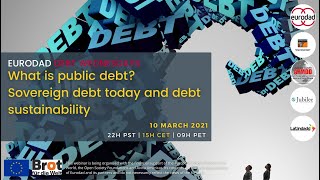 Debt Wednesdays: What is public debt? Sovereign debt today and debt sustainability.