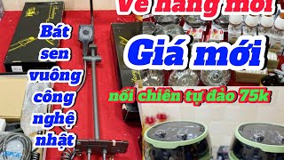 Đầu tháng lên HÀNG MỚI. cây bát xen vuông nhật, Nồi chiên không dầu tự đảo thức ăn  nhật