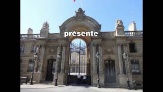 Motorisation encastrée sur porte cochère du palais de l'Elysée