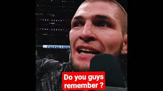 Khabib call-out Conor McGregor for the first time #ufc #conor #khabib