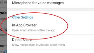 Telegram In App Browser Settings | telegram in app browser not working