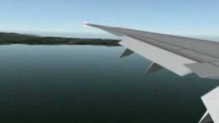 Auckland landing passenger view