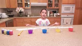 Walking Water Science Experiment #scienceexperiment #homeschooling #firstgrader #fouryearold