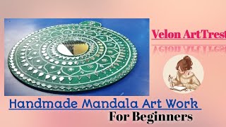 The Magic of Homemade Mandala Art || #velonarttrest #mosaicartwork #trending