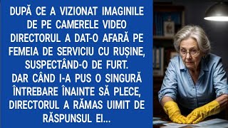 După ce a vizionat imaginile de pe camerele video directorul a dat-o afară pe femeia de serviciu...