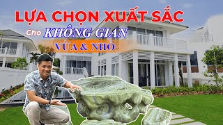 BÀN GHẾ ĐÁ TỰ NHIÊN NHỎ - GỌN - ĐẸP| QUYẾT ĐÁ QUÝ