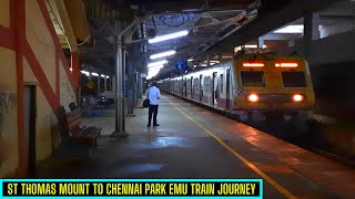 Early Morning EMU Train Journey from St Thomas Mount to Chennai Park | AK VLOGS AND TRAVELS