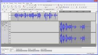 Recording with Audacity