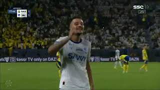 هدف الهلال الأول ضد النصر اليوم  هدف  سافيتش