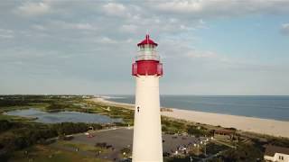 Cape May Point State Park. World War II Defense system + Lighthouse Drone Video!