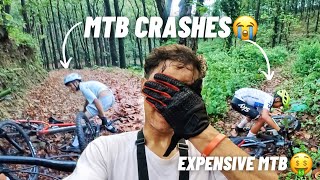 New MTB trail me crash vo bhi do baar😭| MTB Vlog