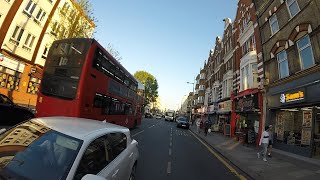 FL18UMT Close pass and phone use on Kilburn high road. Warning letter.