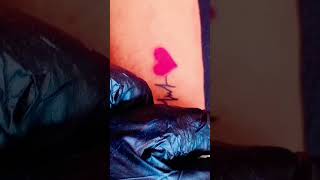 HK name latter Heartbeat 💓 Tattoo ||  Heart Block Tattoos ArtistUV#tattoo #shortsvideo #girltattoo