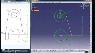 Catia V5 tuto | Part Design | Practice 1 full HD for beginners