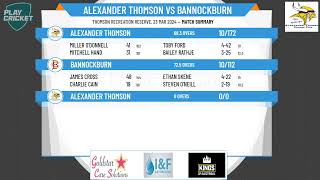 Geelong CA - Senior Men GCA 3 2nd XI - GRAND FINAL - Alexander Thomson v Bannockburn - Day 2