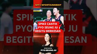 Kesan Pertama !! Spike cantik pyo seung ju | red sparks vs taipei king whale