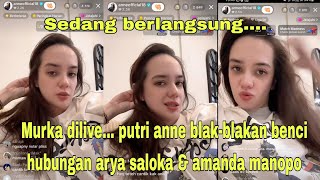 Sedang berlangsung...Murka dilive, putri anne blak-blakan benci hubungan arya saloka & amanda manopo