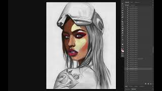 Painting in Photoshop timelapse (source) 2019 01 19