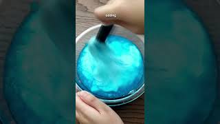 Making slime with a bath bomb