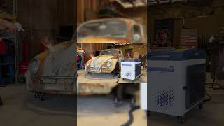 Rust and Paint Removal on Old Vehicles Using a 2000W Fiber Laser Cleaning Machine - ZAC Laser