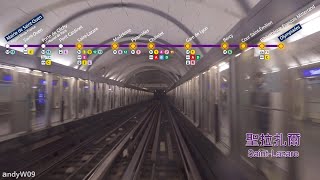 【第一視角POV】【巴黎地鐵】14號綫 聖旺市政廳→奧林匹亞德 Paris Metro Line 14 Front View Time-Lapse POV