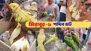 প্রচুর পাখি জমজমাট মিরপুর -১ পাখির হাট | Bird market Mirpur-1 | Pets Anytime ,Lory,ককাটেল ,টিয়া,