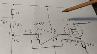 Ограничения тока на LM358 .