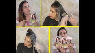 How to apply hair colour at HOME // Get hair colour in just ₹ 80 with Garnier 5.32 CARAMEL BROWN....