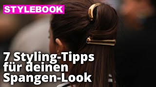 Frisuren mit Haarspangen | STYLEBOOK