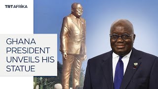 Ghana President Unveils His Statues