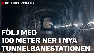 Världspremiär i nya tunnelbanestationen